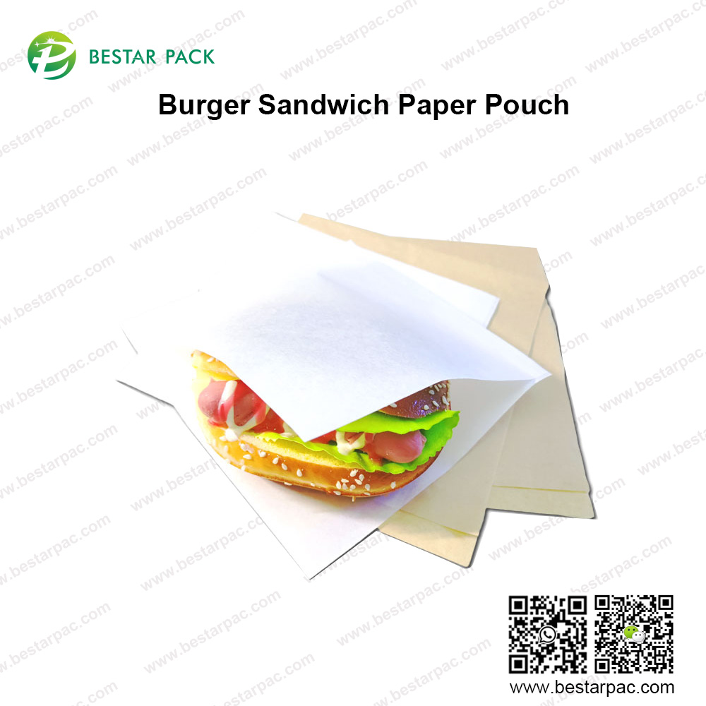 Pochette en papier sandwich burger